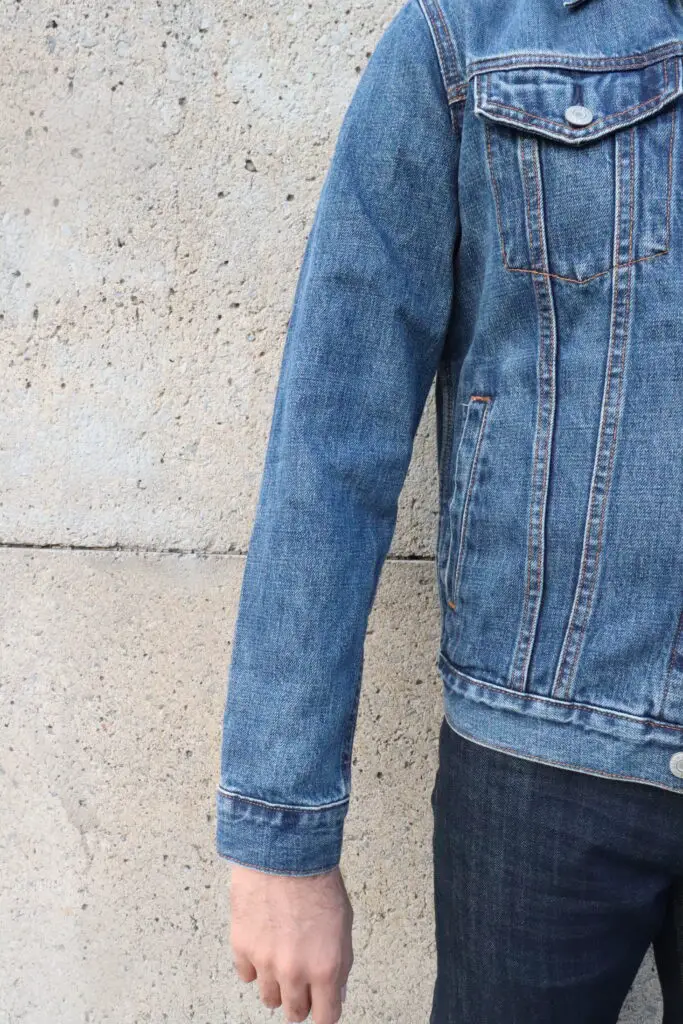 sleeve lenght of jean/denim jacket