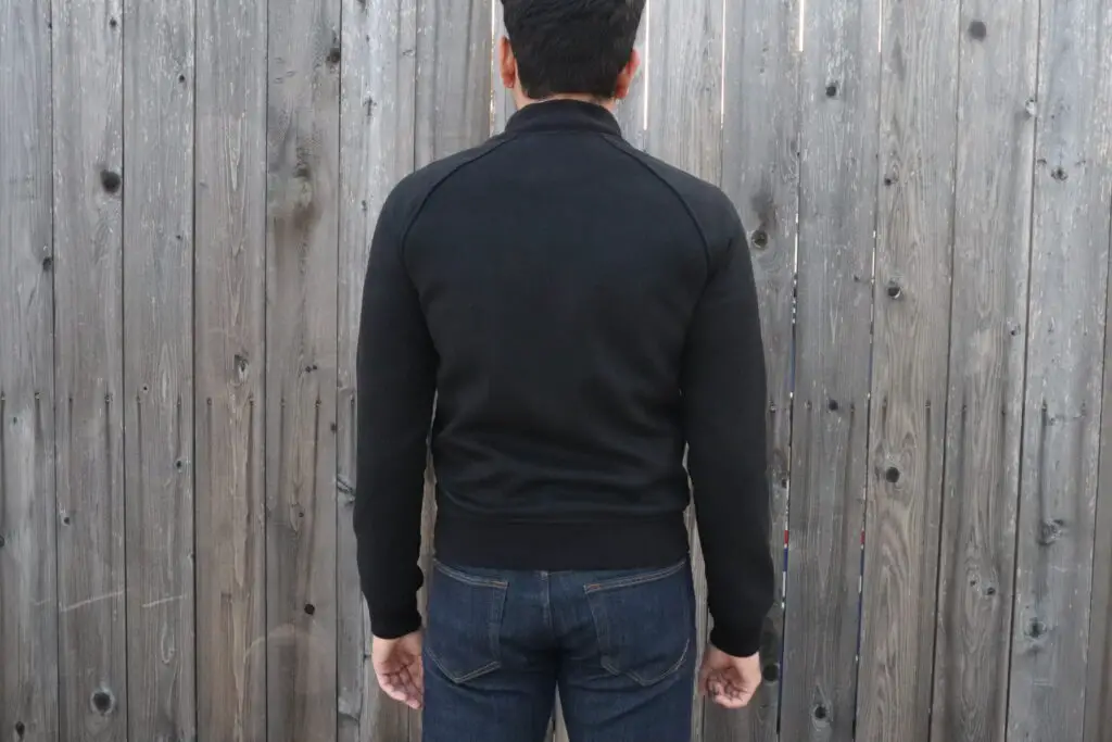 back length of  bomber jacket