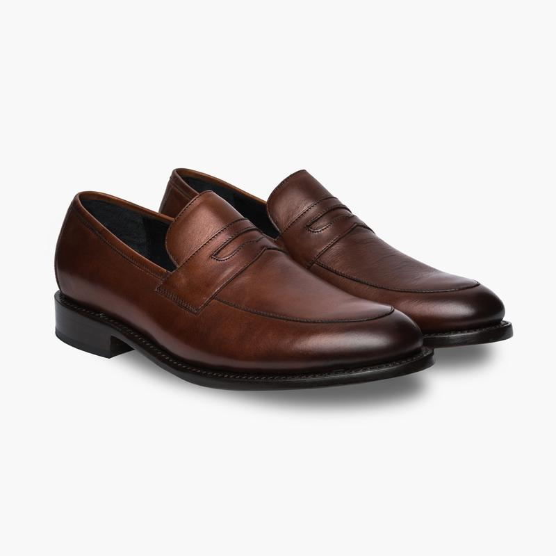 brown loafers