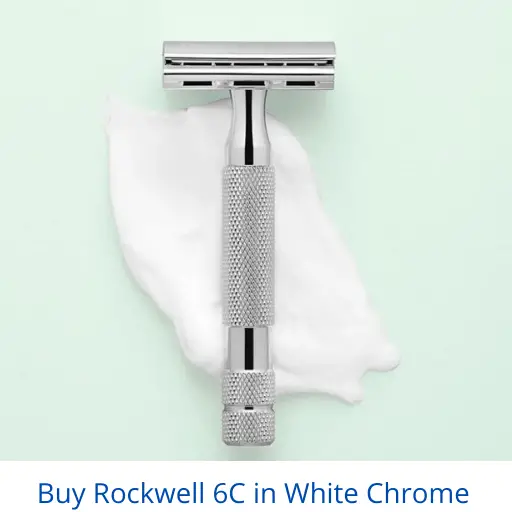 Rockwell 6C Razor in White Chrome