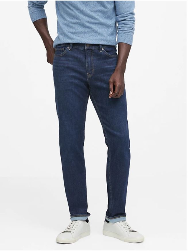 banana republic athletic tapered fit jeans review