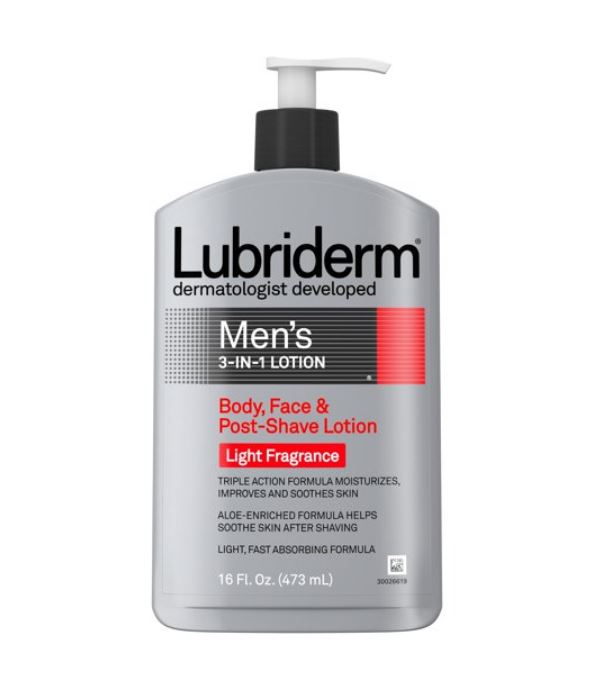 body moisturizer, lubriderm mens 3 in 1 lotion 