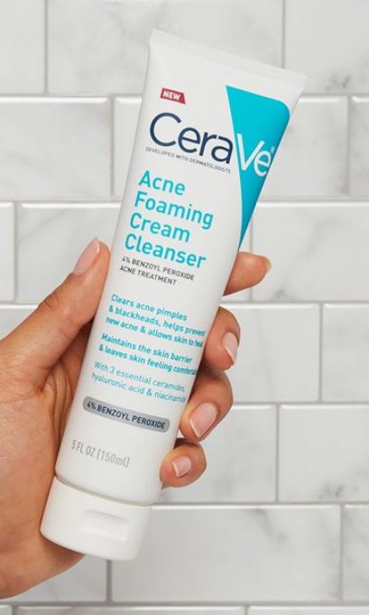CeraVe Acne foaming cream cleanser 
