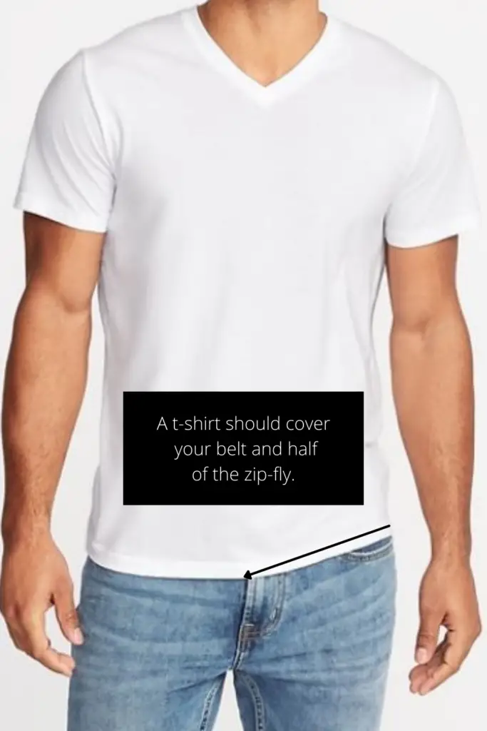 length of a t shirt, 
how long should men's shirts be
how long should a shirt be