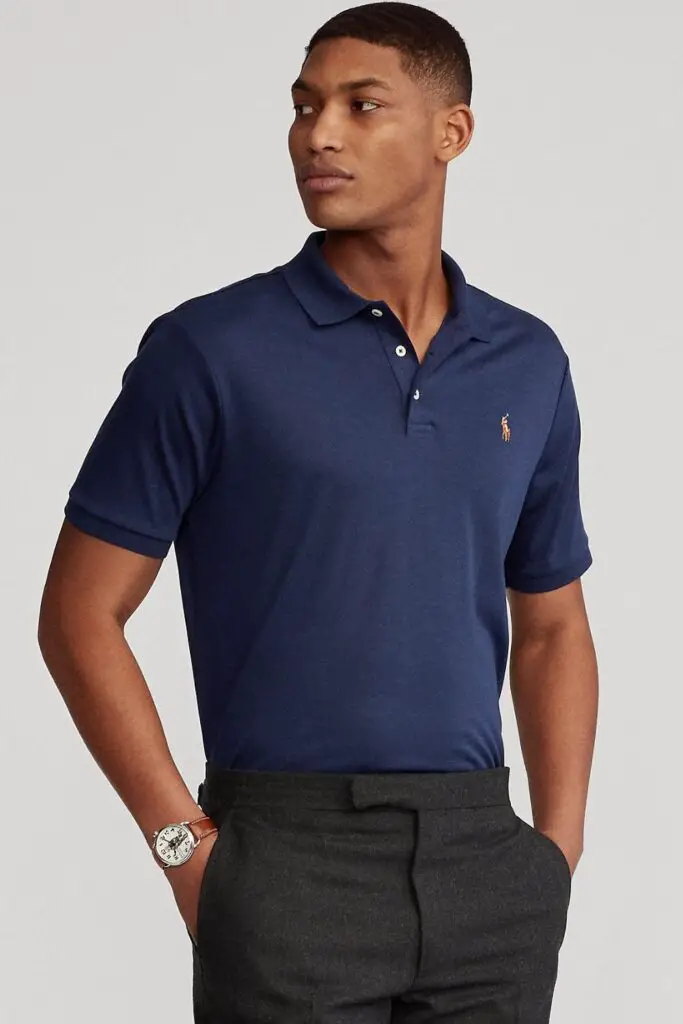torso fit guide of a polo shirt