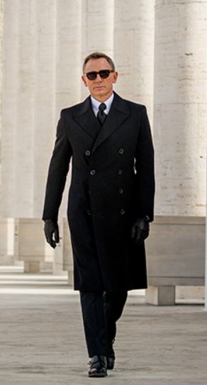 James bond in top coat , how to style top coat 