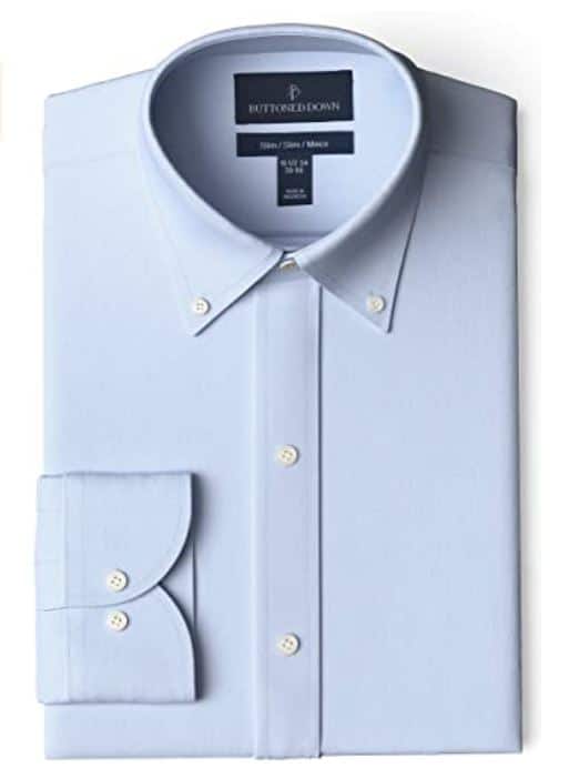light blue button down shirt