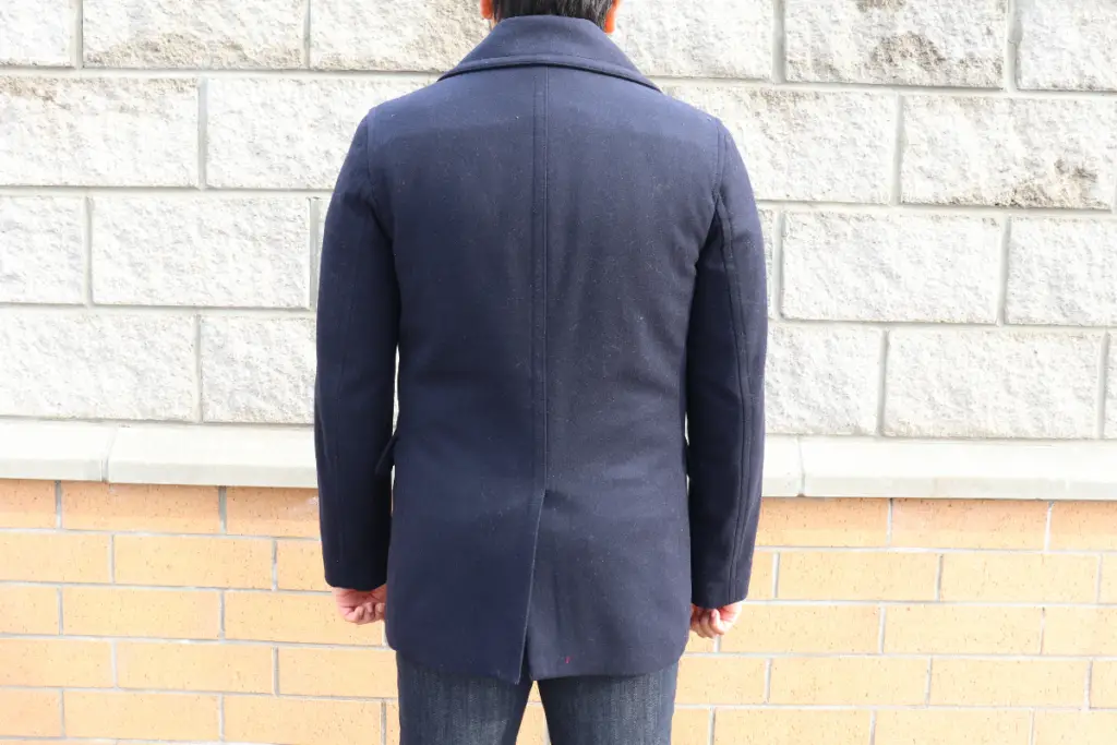 peacoat fit from back