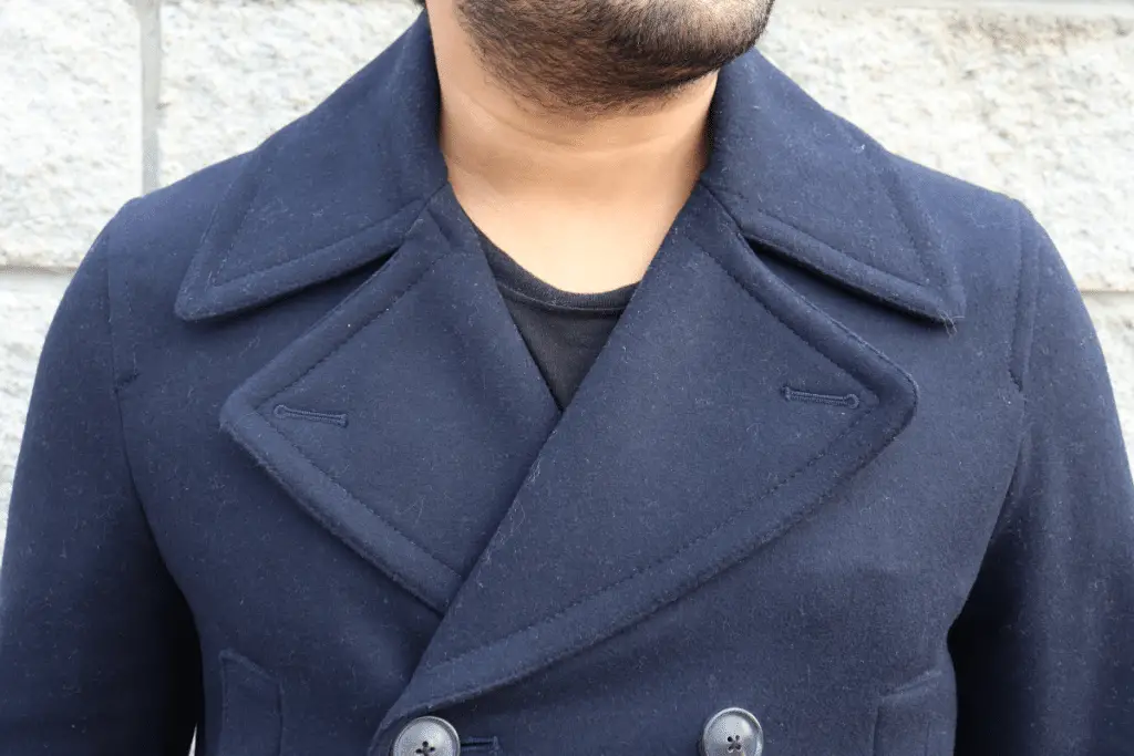 chest fit of a peacoat, peacoat chest fit