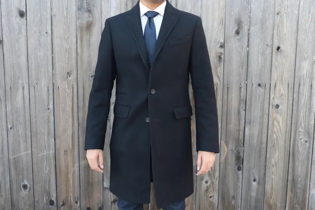 full length of a top coat 
