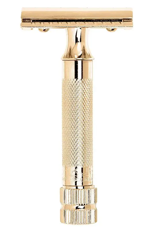 Merkur Classic 2-Piece Double Edge Safety Razor Gold Plated