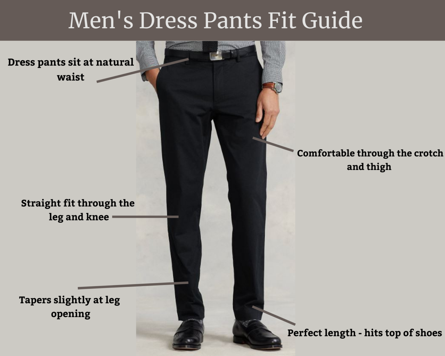 How Should Dress Pants Fit (Men's Guide) - Sharp Confident Man